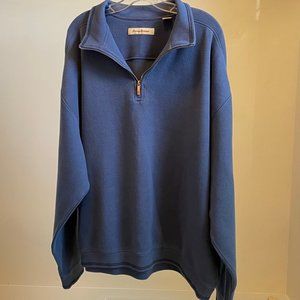 Tommy Bahama XXL Blue Quarter Zip Men's Fleece